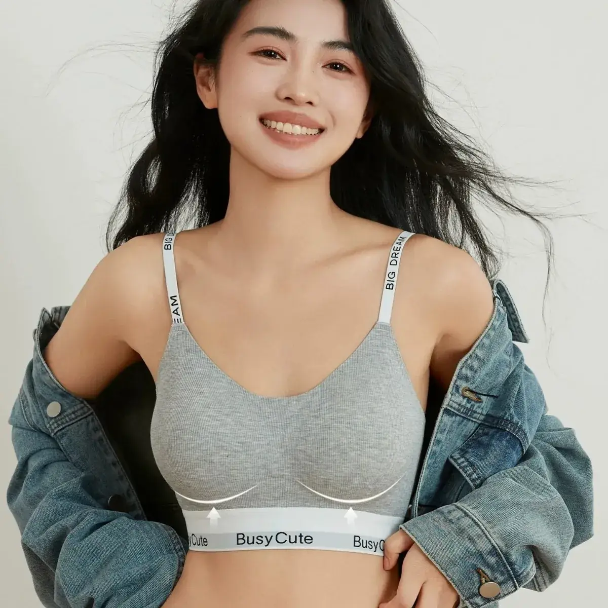 Traceless Cup Sports Bra Women Small Push Up Anti Sagging
