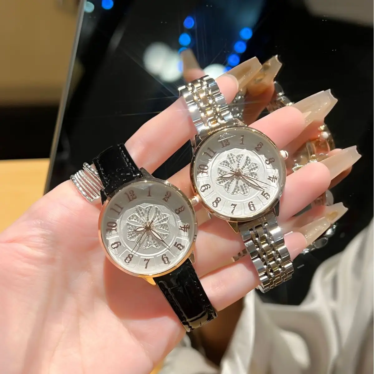 Women's Diamond Watch Belt Waterproof Quartz Wholesale Live Armani - Image 6