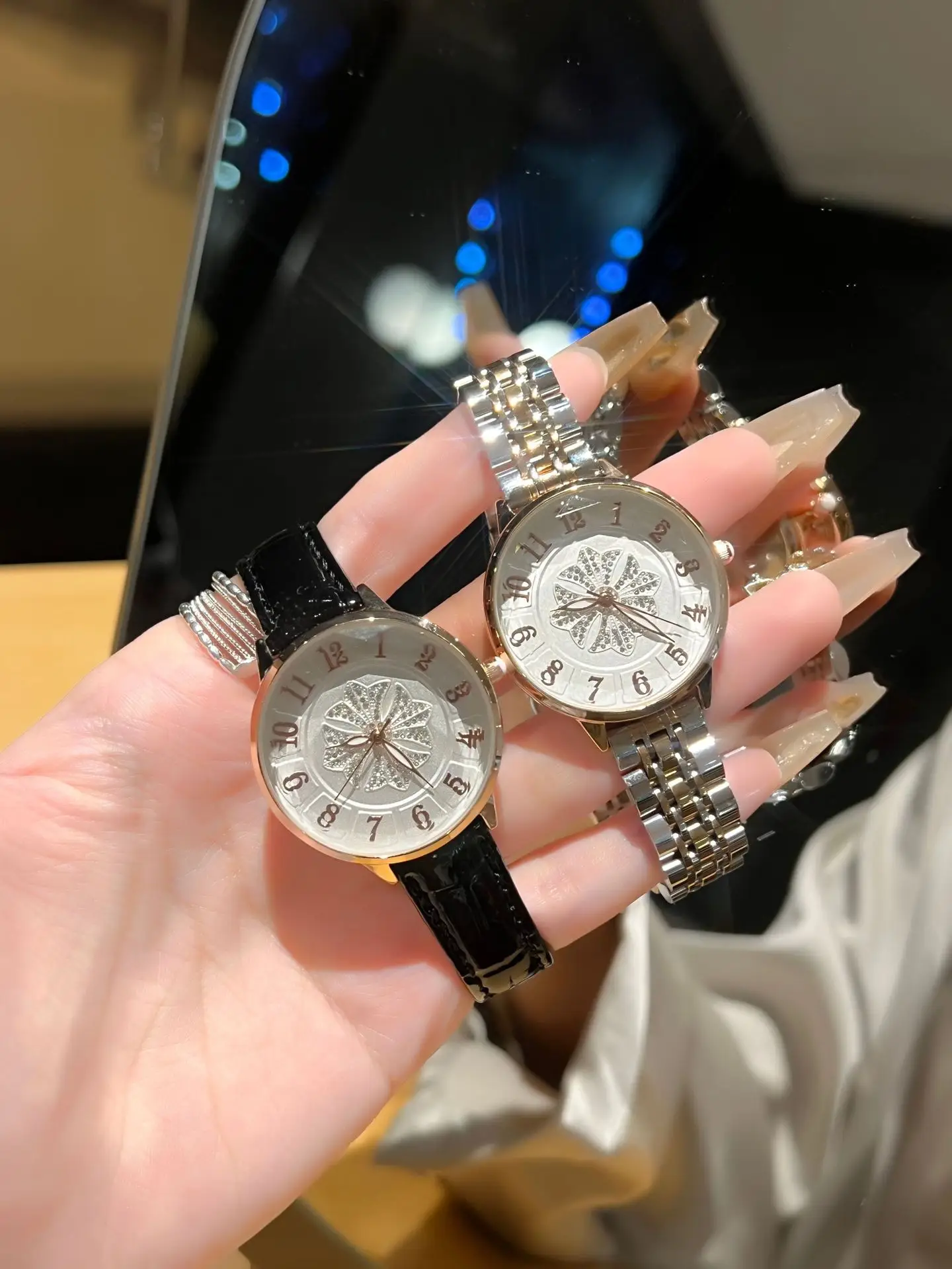 Women's Diamond Watch Belt Waterproof Quartz Wholesale Live Armani — feature 4