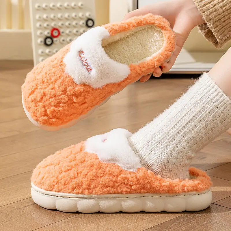 Autumn Winter Cotton Slippers Men Warm Thick - Image 6