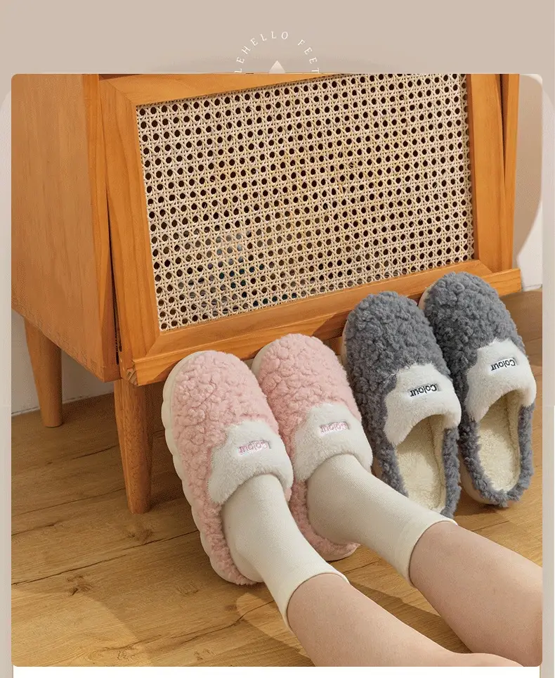 Autumn Winter Cotton Slippers Men Warm Thick — feature 10
