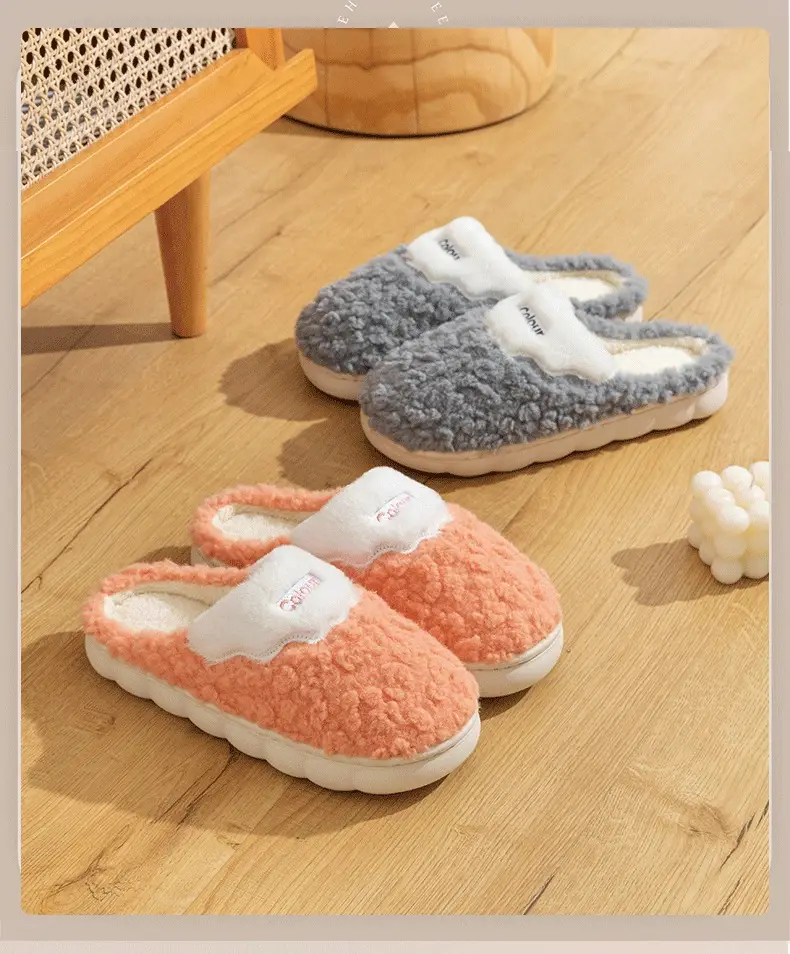 Autumn Winter Cotton Slippers Men Warm Thick — feature 12