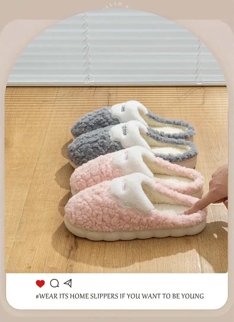 Autumn Winter Cotton Slippers Men Warm Thick — feature 8
