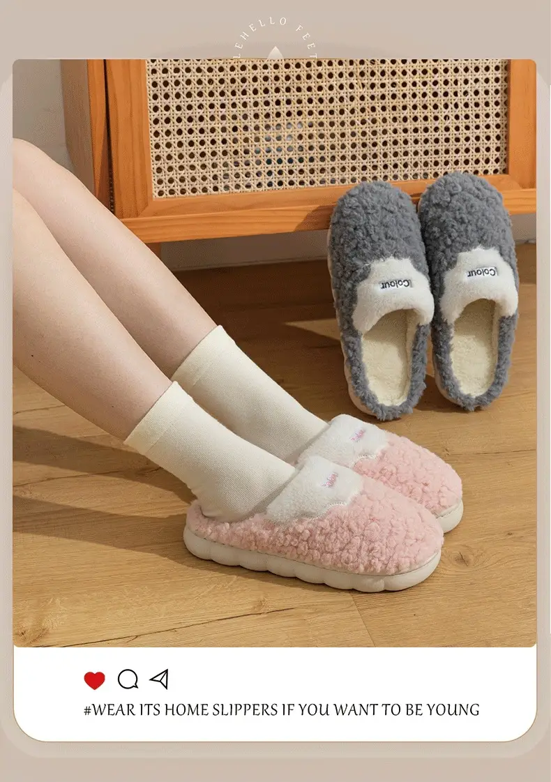 Autumn Winter Cotton Slippers Men Warm Thick — feature 9