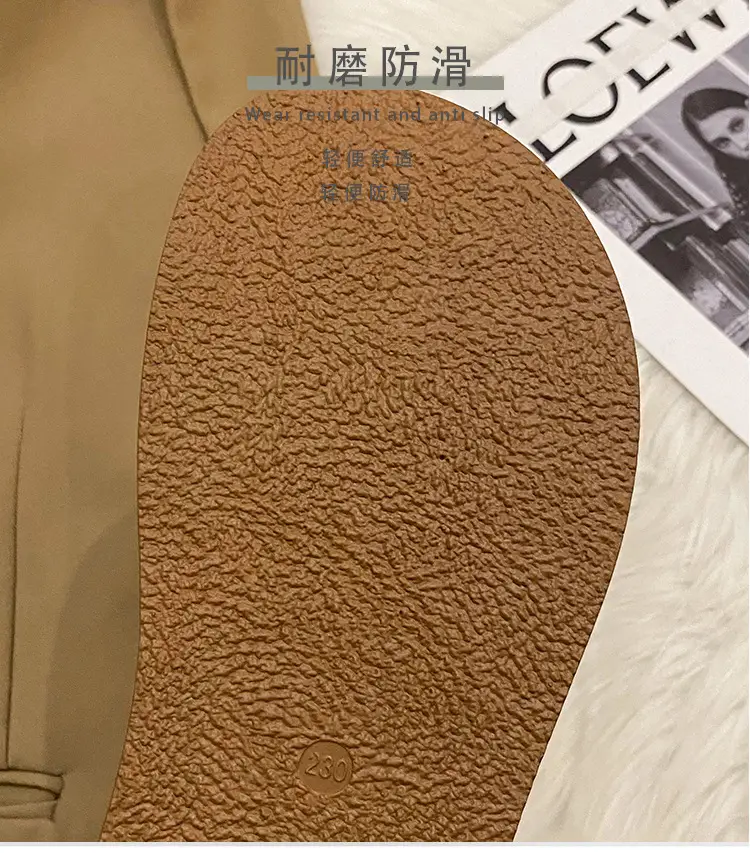 Vintage Brown Buckle Slip-on Shoes for Women 2024 — feature 16