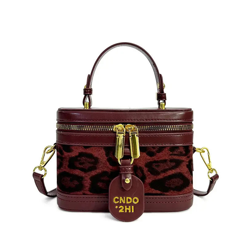 Women's Leopard Print Vintage Crossbody Bag 2024 - Image 4