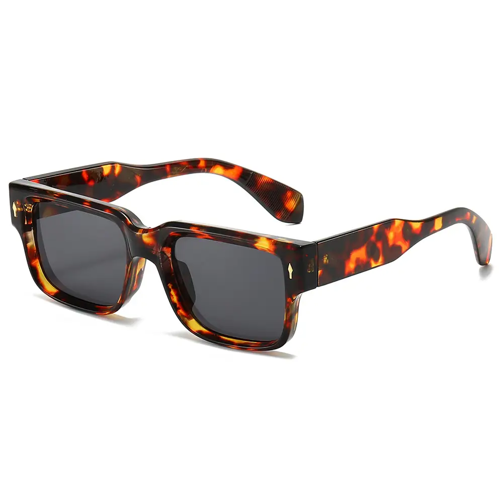Cross-Border Square Frame Sunglasses Black European American - Image 13