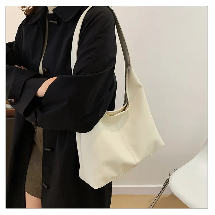 Brown Leather Shoulder Bag & Zipper Pouch Set — feature 22