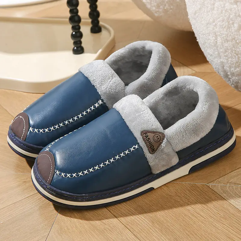 Women Wool Wool Slippers Winter Warm Non-Slip - Image 9