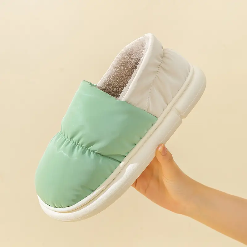 Women Wool Wool Slippers Winter Warm Non-Slip - Image 17