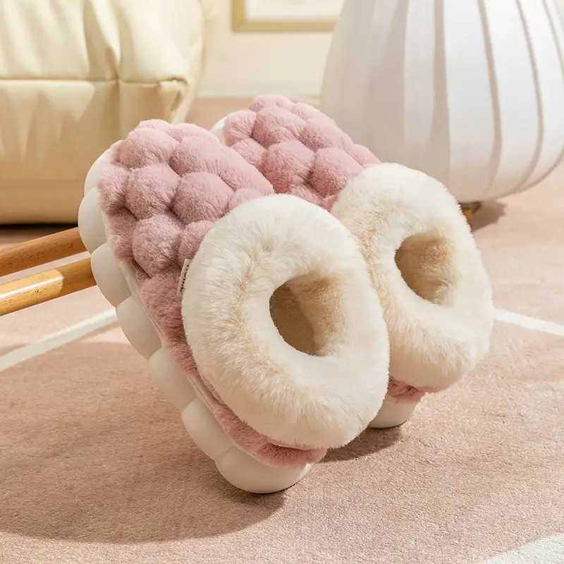 Women Wool Wool Slippers Winter Warm Non-Slip - Image 23