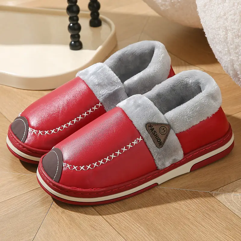 Women Wool Wool Slippers Winter Warm Non-Slip - Image 7
