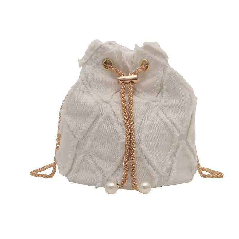 Blue Denim Chain Crossbody Bag for Women 2024 - Image 2
