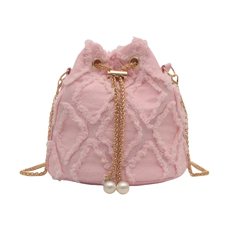 Blue Denim Chain Crossbody Bag for Women 2024 - Image 4