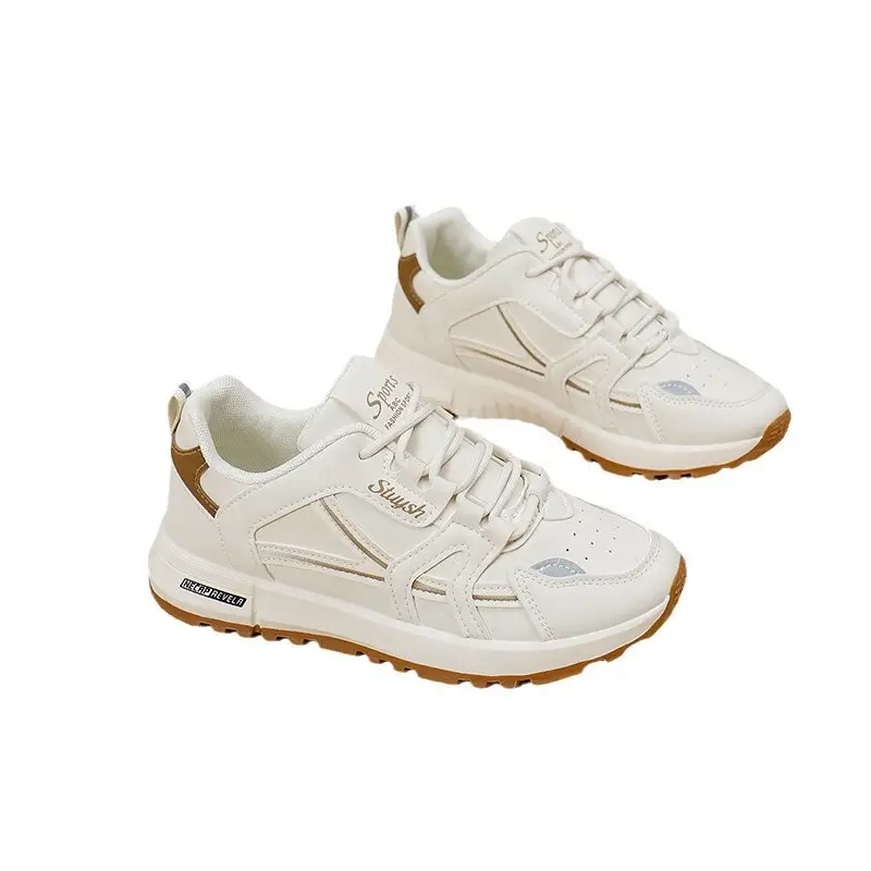 Cross-Border Dropshipping Sports Shoes for Women, Outdoor Morning Exercise Running Shoes, Women's Casual Shoes, White Shoes, Thick-Soled Dad Shoes for Women - Image 7