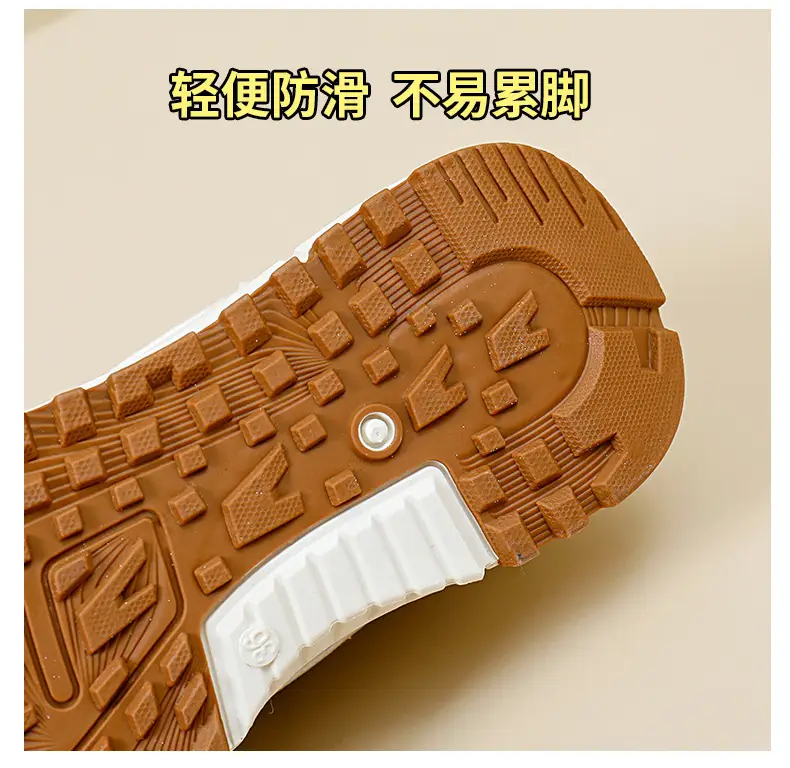 Cross-Border Dropshipping Sports Shoes for Women, Outdoor Morning Exercise Running Shoes, Women's Casual Shoes, White Shoes, Thick-Soled Dad Shoes for Women — feature 24
