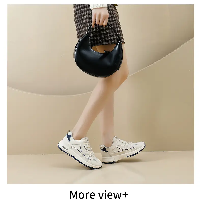 Cross-Border Dropshipping Sports Shoes for Women, Outdoor Morning Exercise Running Shoes, Women's Casual Shoes, White Shoes, Thick-Soled Dad Shoes for Women — feature 28