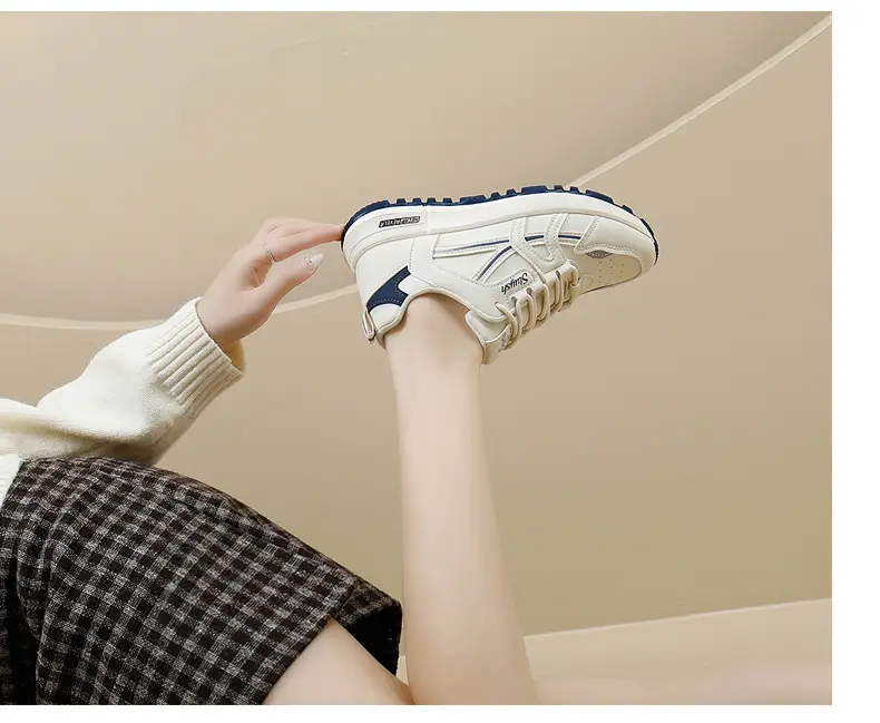 Cross-Border Dropshipping Sports Shoes for Women, Outdoor Morning Exercise Running Shoes, Women's Casual Shoes, White Shoes, Thick-Soled Dad Shoes for Women — feature 29