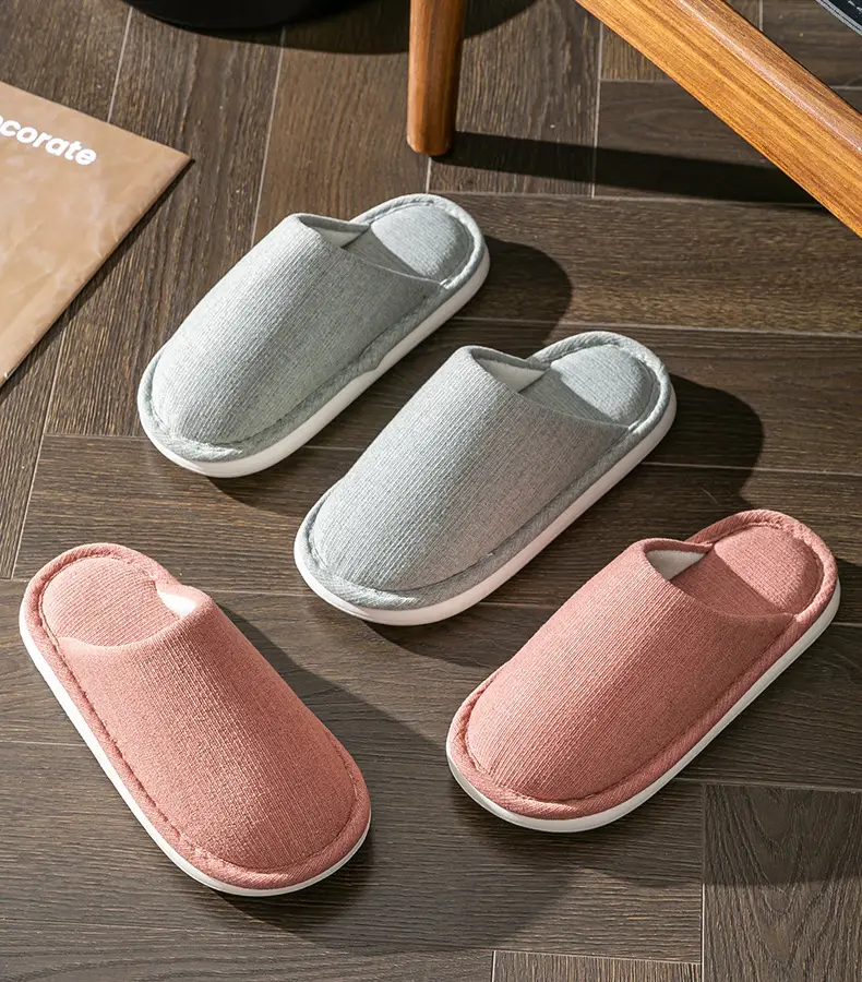 plus size cotton slippers men's autumn and winter indoor home wide foot fat large elderly non-slip soft bottom cloth slippers for men — feature 26