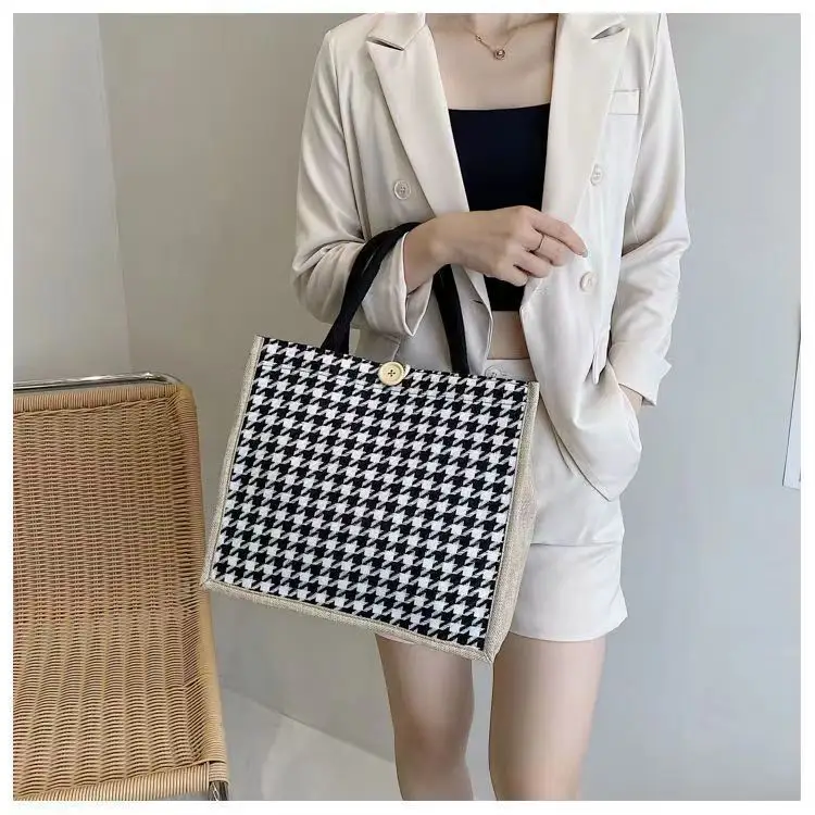 Women Striped Canvas Commuter Bag 2024 New — feature 11
