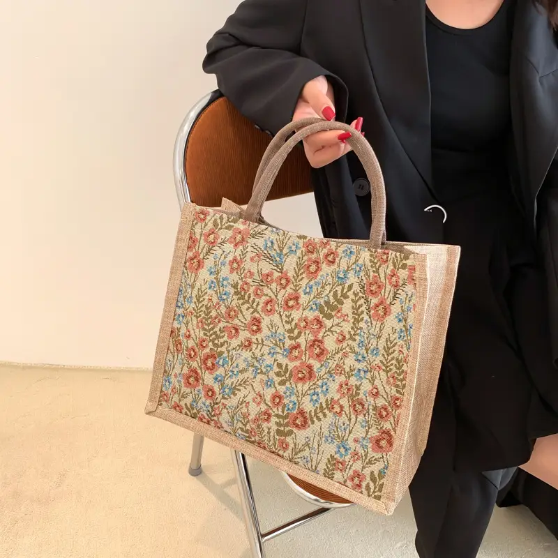 Women Striped Canvas Commuter Bag 2024 New — feature 4