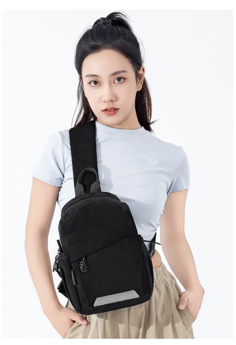 Women's Chest Bag Brown Crossbody Shoulder Bag Winter Autumn — feature 15