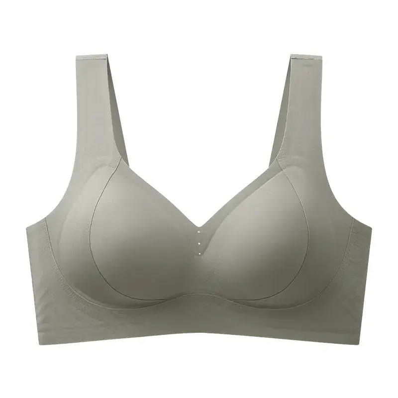 Jelly Traceless Women's Gathered Cup Underwear Large Chest Small - Image 2