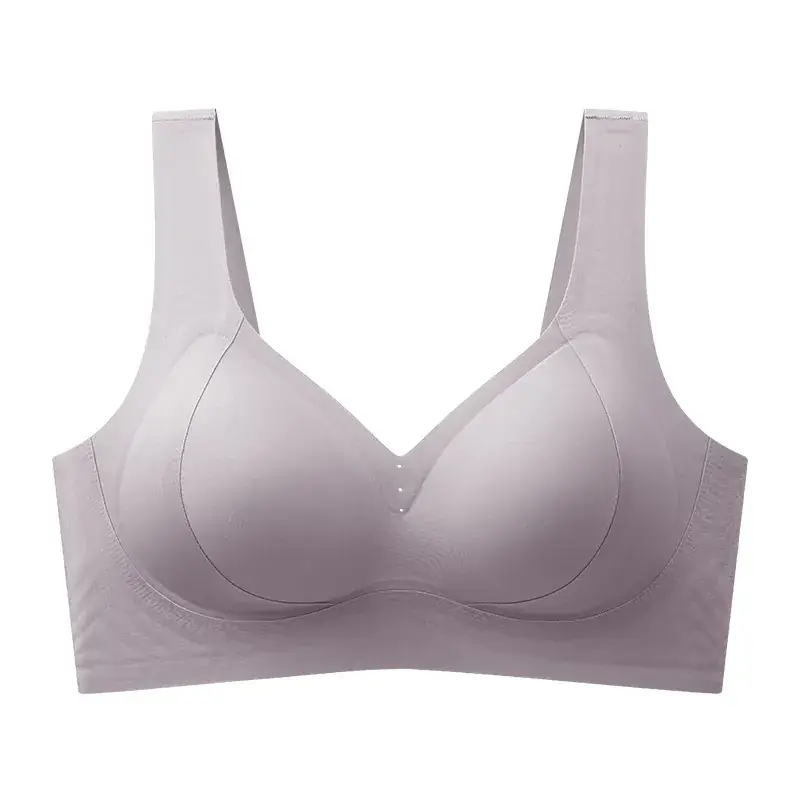 Jelly Traceless Women's Gathered Cup Underwear Large Chest Small - Image 3