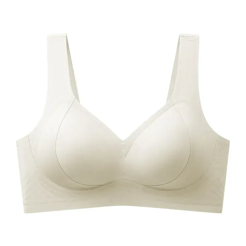 Jelly Traceless Women's Gathered Cup Underwear Large Chest Small - Image 4
