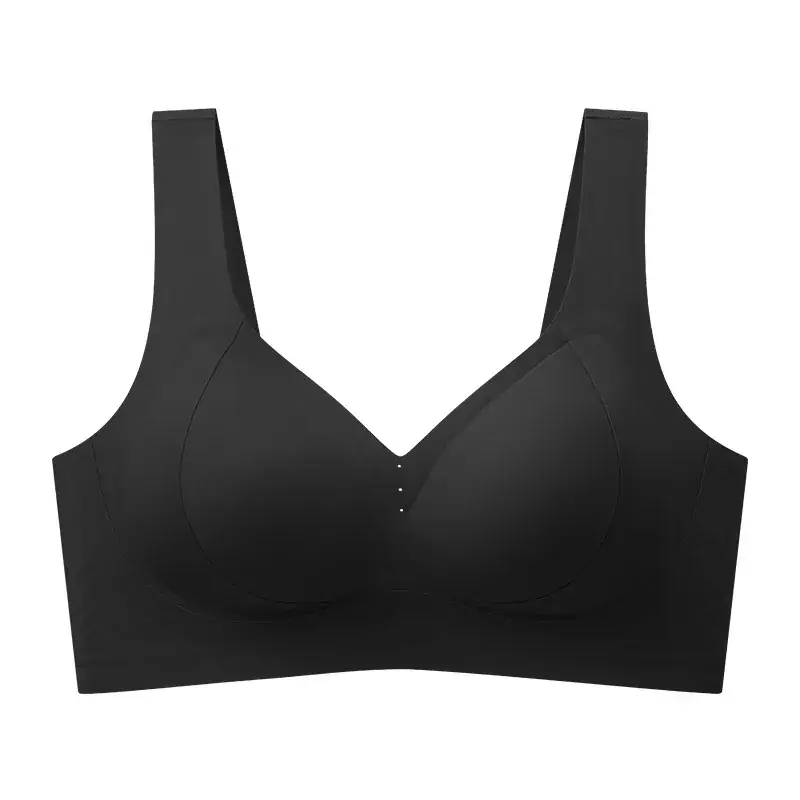 Jelly Traceless Women's Gathered Cup Underwear Large Chest Small - Image 5