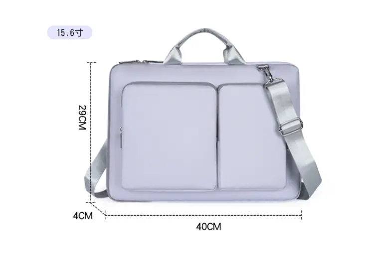 Pink Multi-Compartment Laptop Shoulder Bag — feature 5