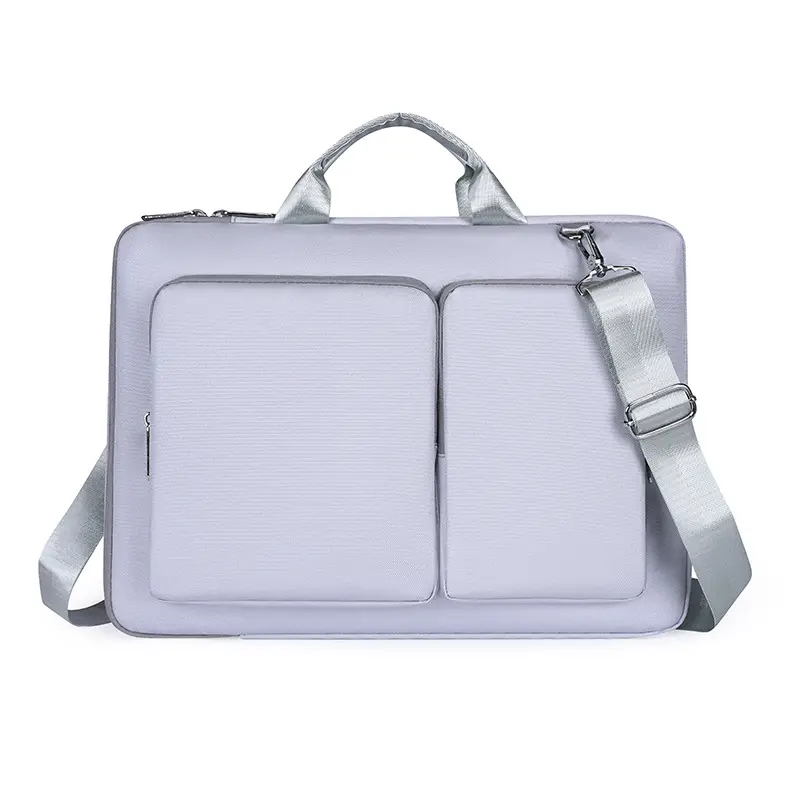 Pink Multi-Compartment Laptop Shoulder Bag - Image 2