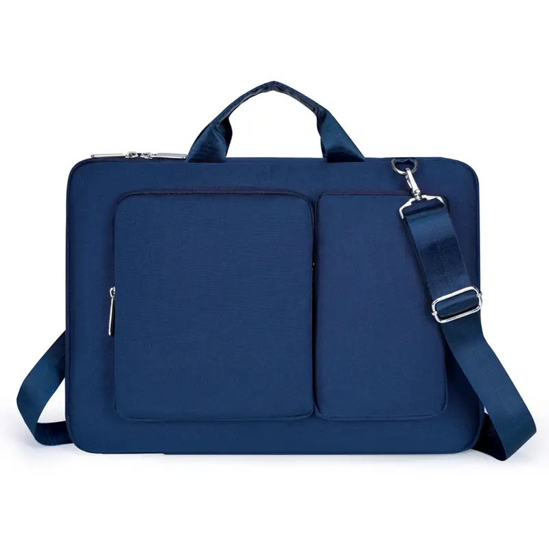 Pink Multi-Compartment Laptop Shoulder Bag - Image 3