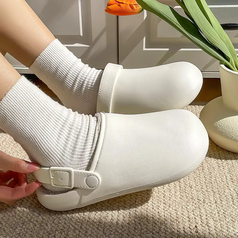 Birkenstock Cotton Slippers for Women, Autumn and Winter 2026 New Model, Thick-Soled, Waterproof, Warm, Fleece-Lined, Non-Slip, Indoor Home Maternity Shoes - Image 7