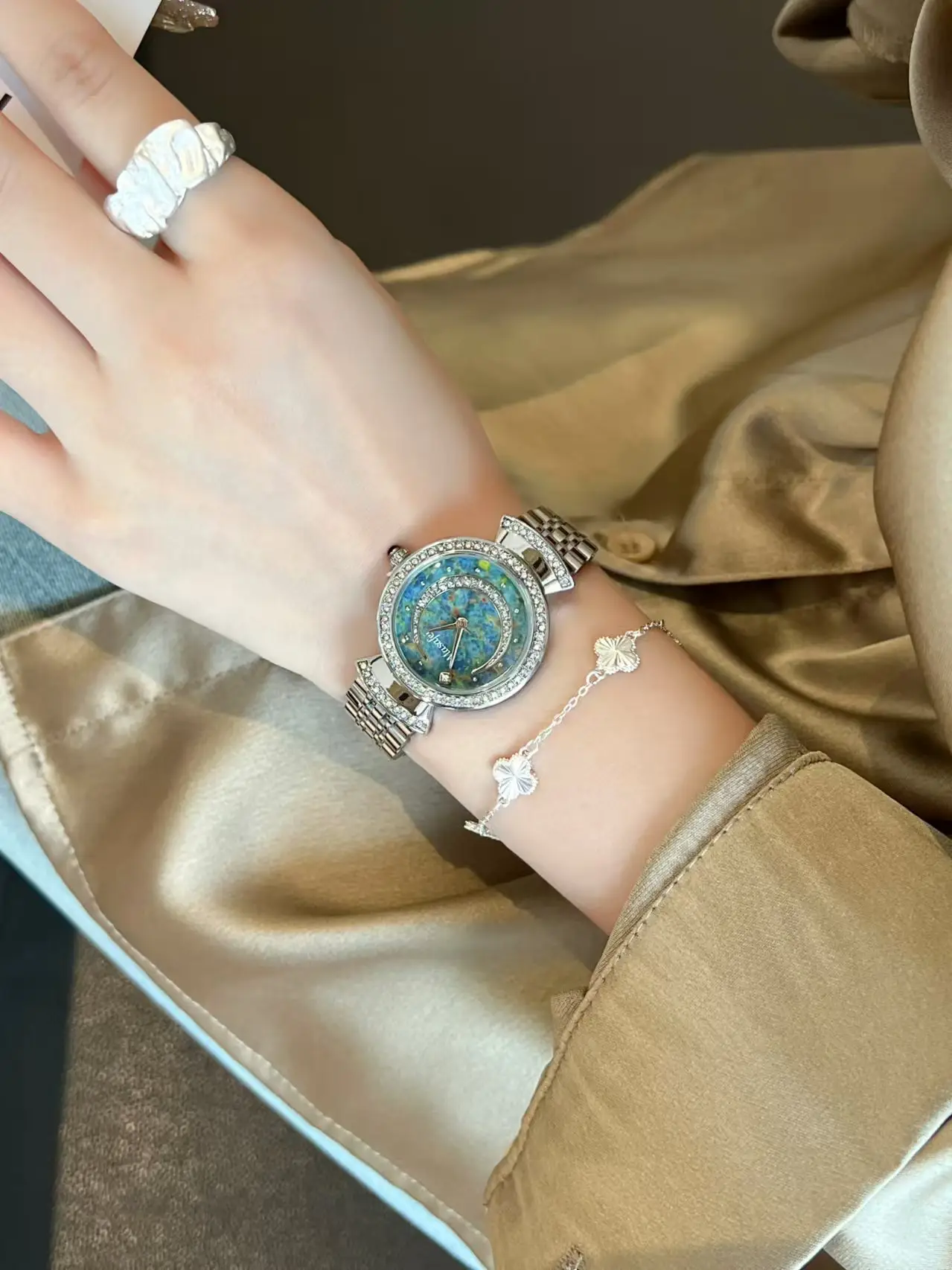 Women's Starry Sky Watch with Diamond Belt - Image 2