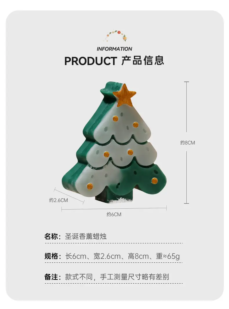 Christmas Tree Scented Candle Ornament for Gift — feature 12