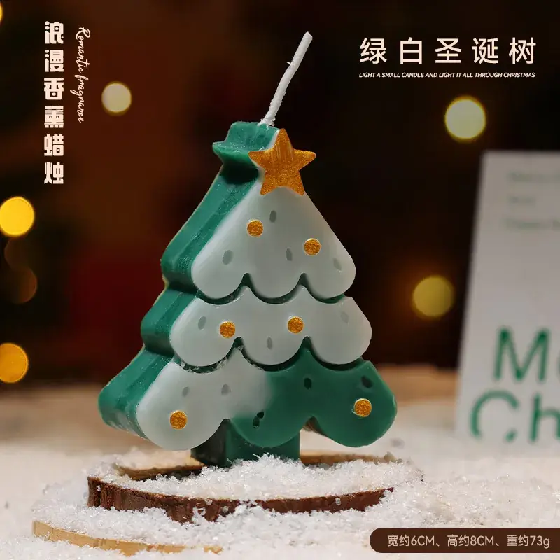Christmas Tree Scented Candle Ornament for Gift - Image 2
