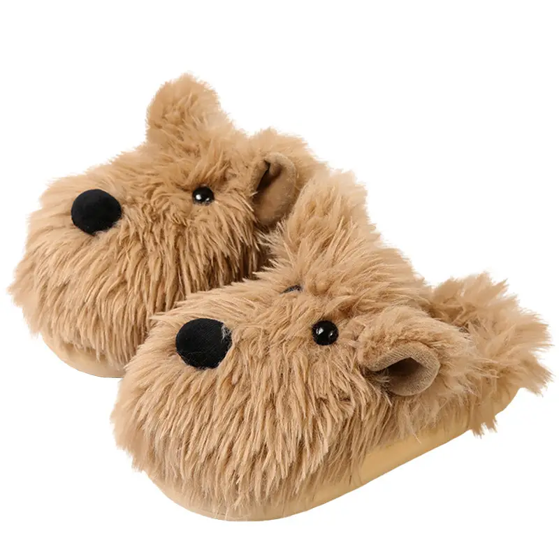 Nanbo Wan Cute Cartoon Scrub Puppy Cotton Slippers Women's Autumn and Winter Indoor Home Student Dormitory Maomao Slippers - Image 6