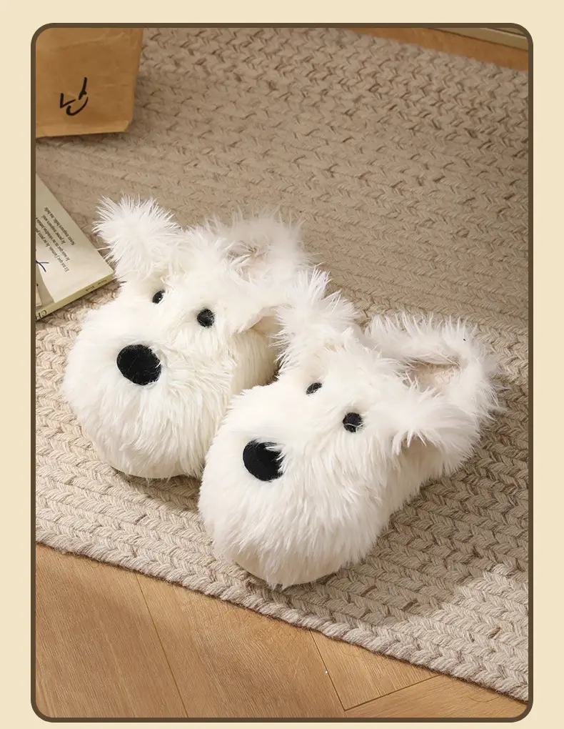 Nanbo Wan Cute Cartoon Scrub Puppy Cotton Slippers Women's Autumn and Winter Indoor Home Student Dormitory Maomao Slippers — feature 10