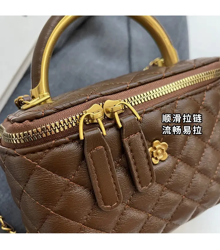 Quilted Chain Handbag Maroon Women Shoulder Bag — feature 5