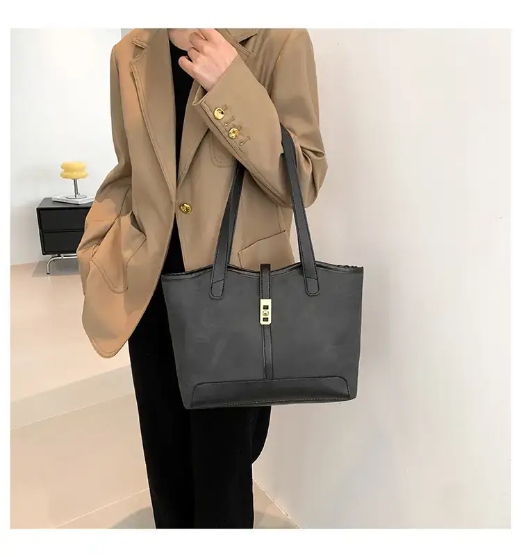 2024 French Retro Contrast Tote Bag Shoulder Crossbody — feature 15
