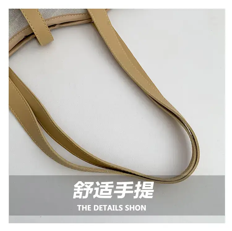 2024 French Retro Contrast Tote Bag Shoulder Crossbody — feature 4