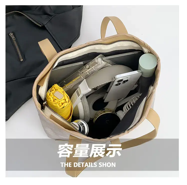 2024 French Retro Contrast Tote Bag Shoulder Crossbody — feature 7