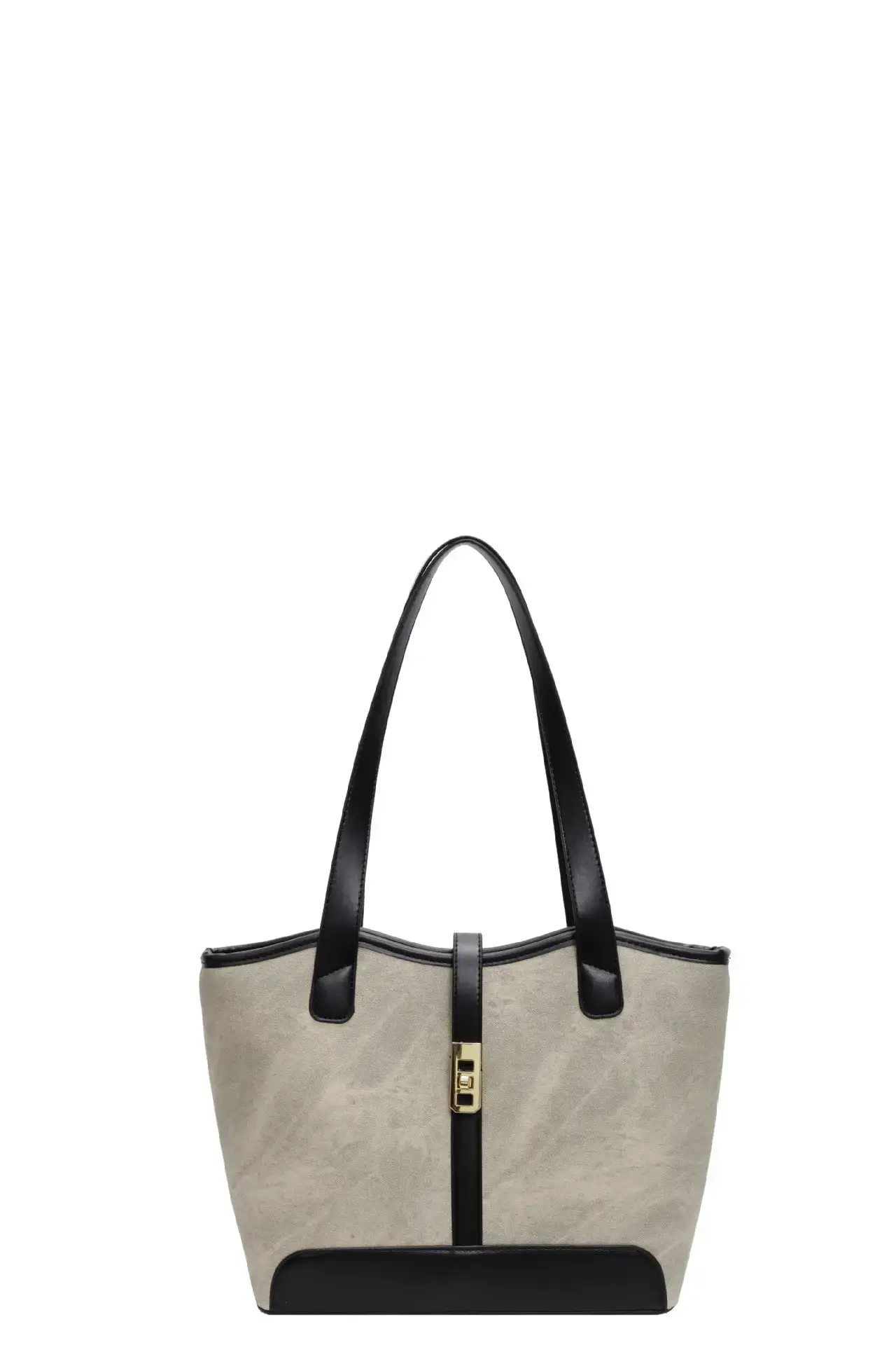 2024 French Retro Contrast Tote Bag Shoulder Crossbody - Image 2