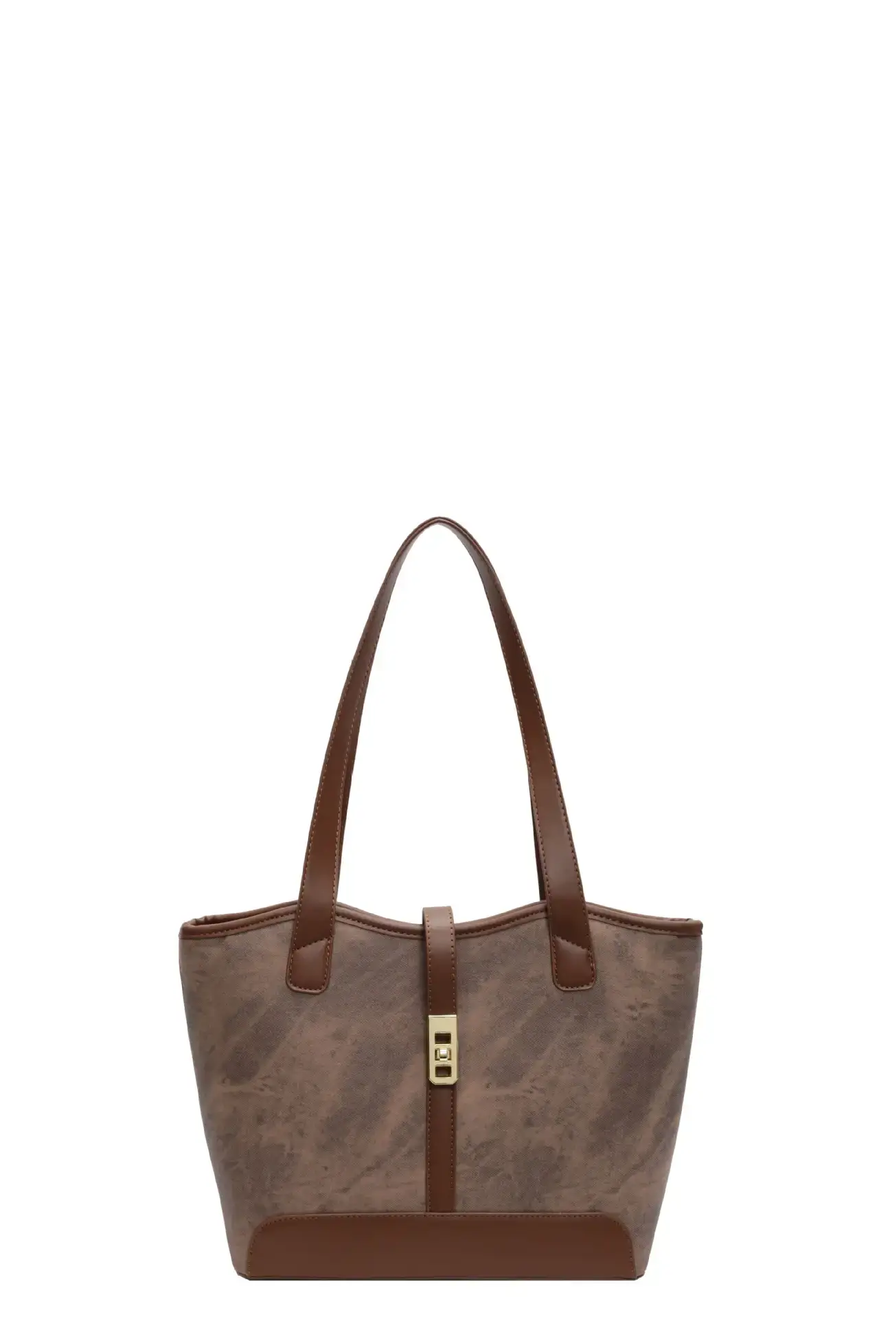 2024 French Retro Contrast Tote Bag Shoulder Crossbody - Image 4