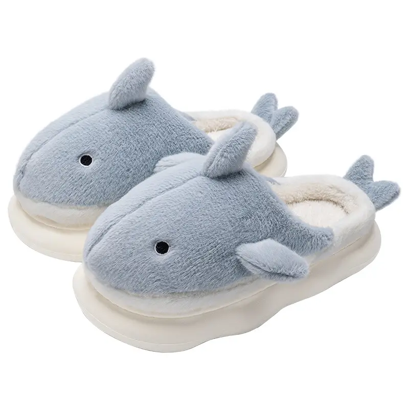 Thick-Soled Cotton Slippers for Women, Autumn and Winter 2026 New Model, Indoor Home Non-Slip Fleece-Lined Couple's Cotton Slippers, Men's Outdoor Wear - Image 7