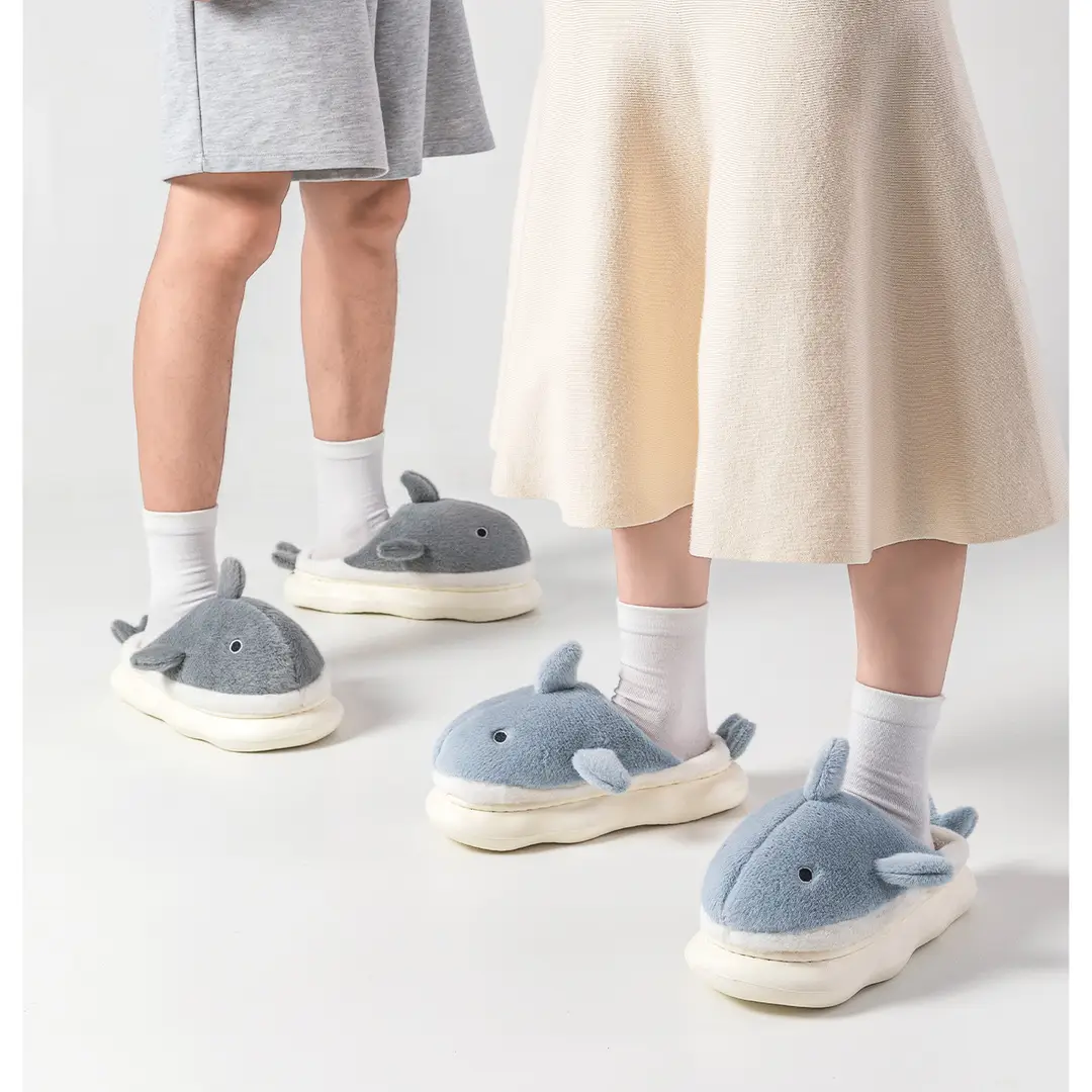 Thick-Soled Cotton Slippers for Women, Autumn and Winter 2026 New Model, Indoor Home Non-Slip Fleece-Lined Couple's Cotton Slippers, Men's Outdoor Wear — feature 21