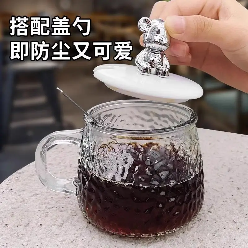 Glass Water Cup with Hammer Bear Top - Image 5