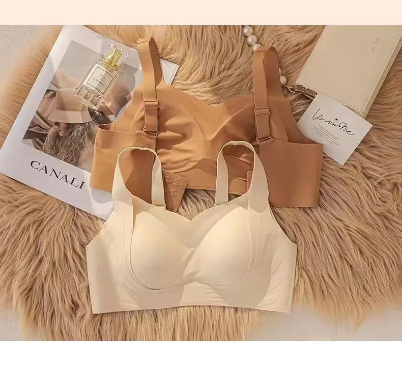 Traceless Push-Up Bra Women Large Chest Small — feature 1