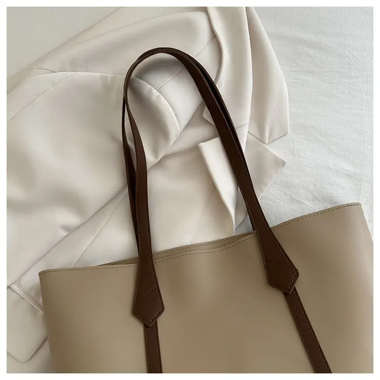 Large Capacity Brown Leather Tote Bag for Women β feature 13